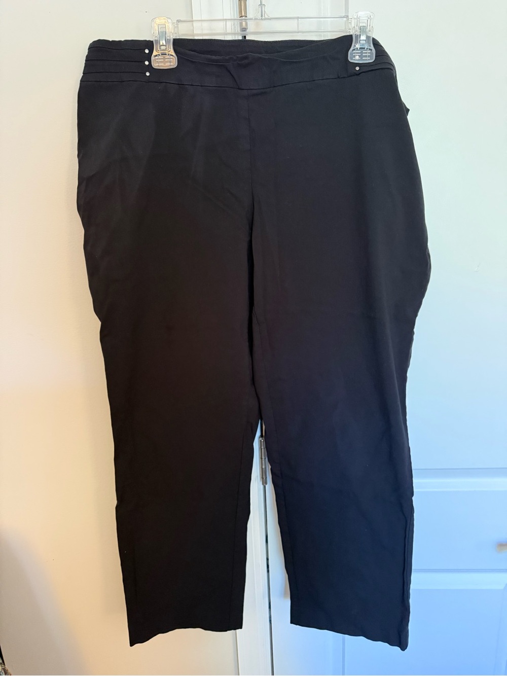 JM Collection Black Women's Trousers